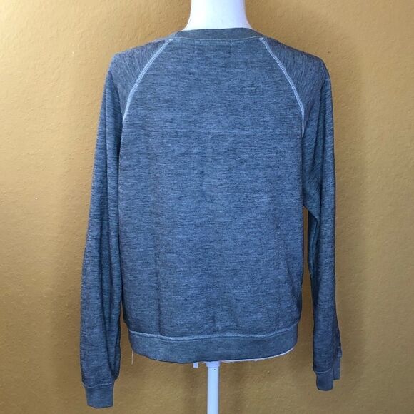 -Wildfox Rose Blaze Knit Print Sweatshirt - Picture 4 of 7